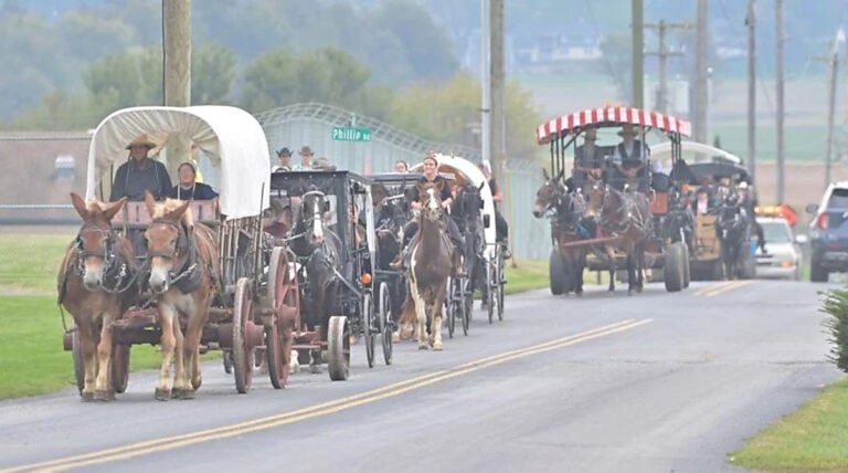 An Amish Caravan Is On A 30-Mile Journey From Lancaster County To A Historic Homestead
