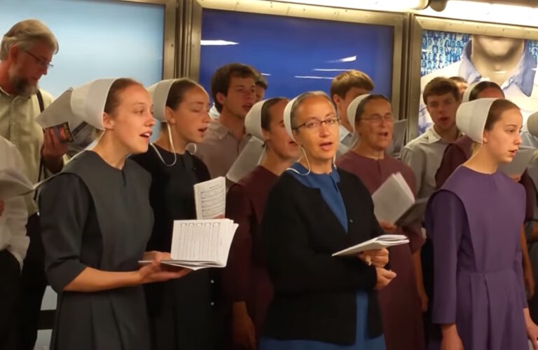 Amish Sing “I Am Free” Underground In NYC (Video)