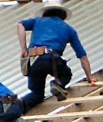 Amish Worker Roof
