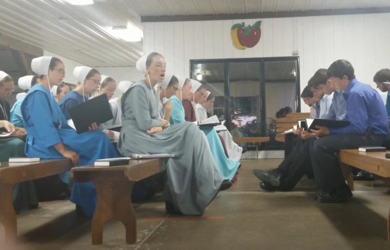 Amish Youth Sing “We’re Not Home Yet Children”