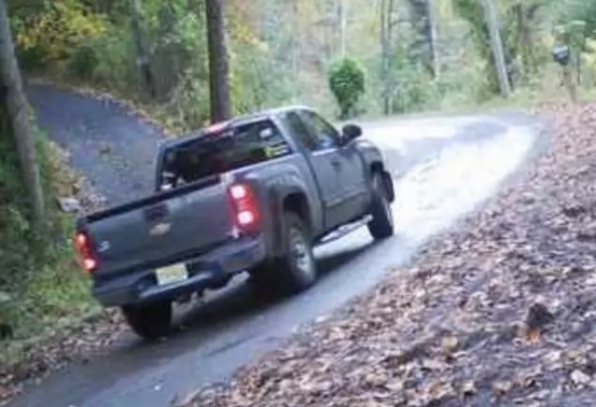 Gray Chevrolet Silverado pickup truck sought by police after an attempted abduction of an Amish woman near Atglen, Pennsylvania