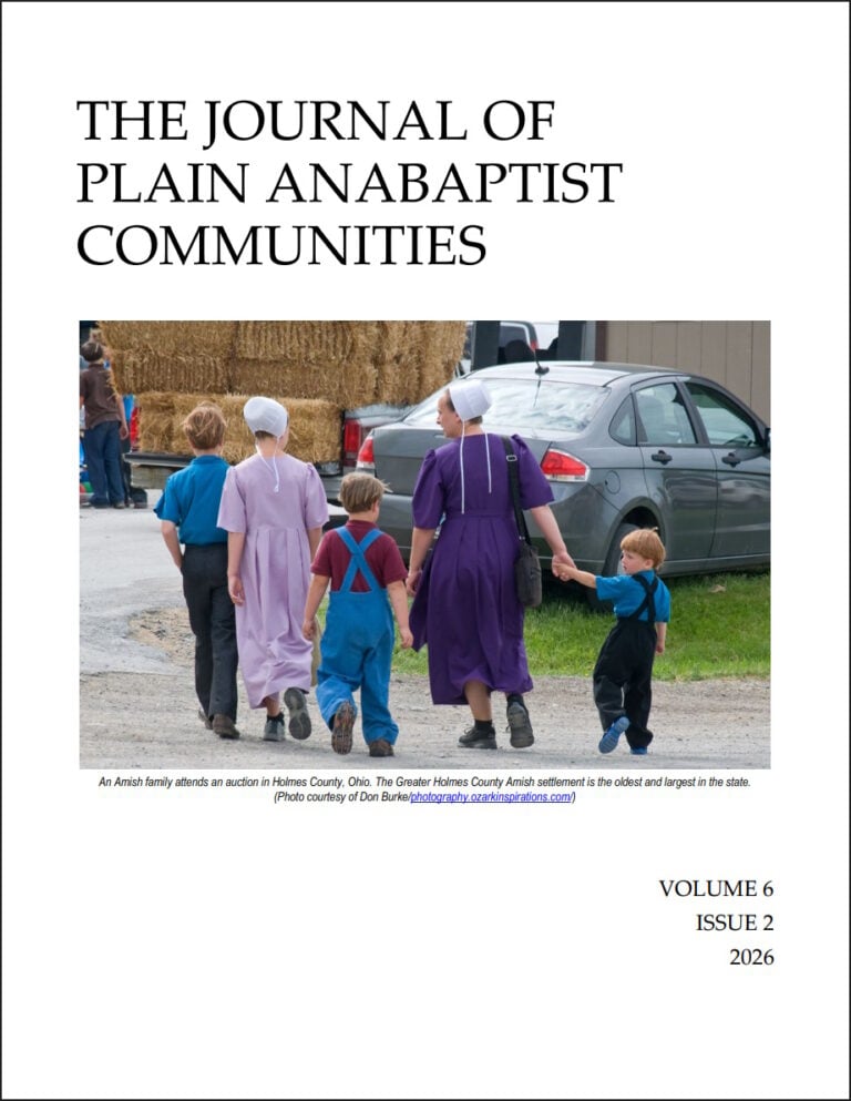 JPAC Volume 6, Issue 2 Released: Holmes County Demographics, Remarriage Among The Amish, And More