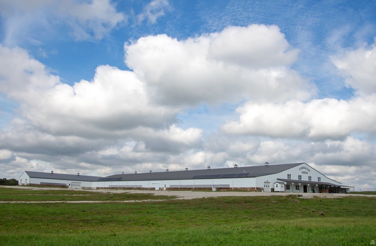 Timberline Arena horse sale barn near Jamesport, Missouri
