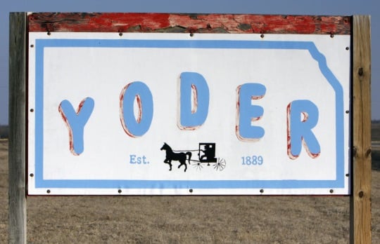 Yoder Kansas Sign